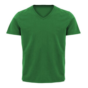 T-shirt Verde Vivo Gola V — Personalizável